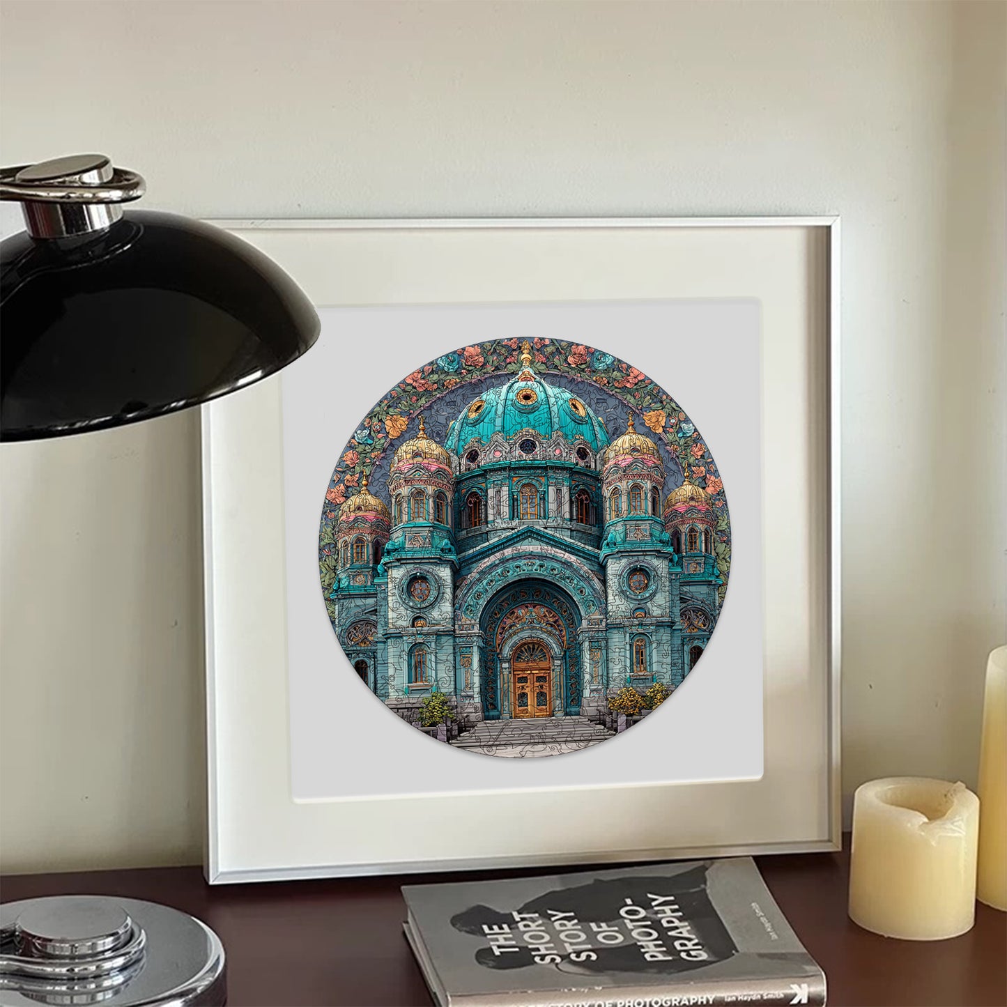 Domed Floral Holy Edifice Wooden Jigsaw Puzzle