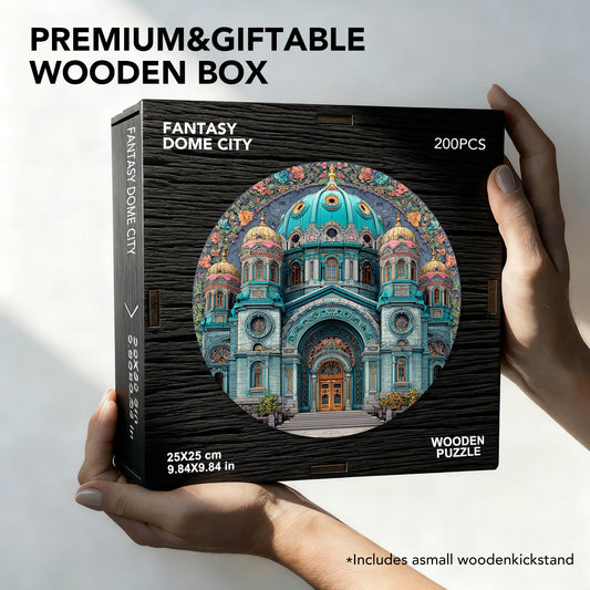 Domed Floral Holy Edifice Wooden Jigsaw Puzzle