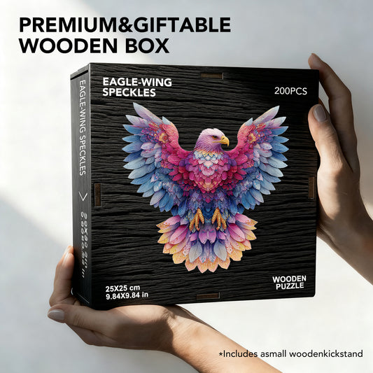 Eagle-Wing Speckles Wooden Jigsaw Puzzle