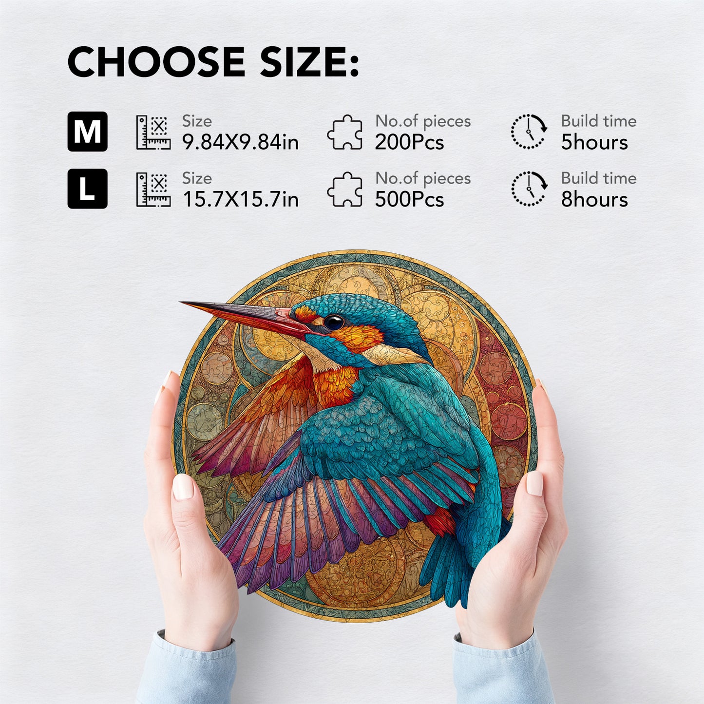 Emerald Feather Mystery Wooden Jigsaw Puzzle