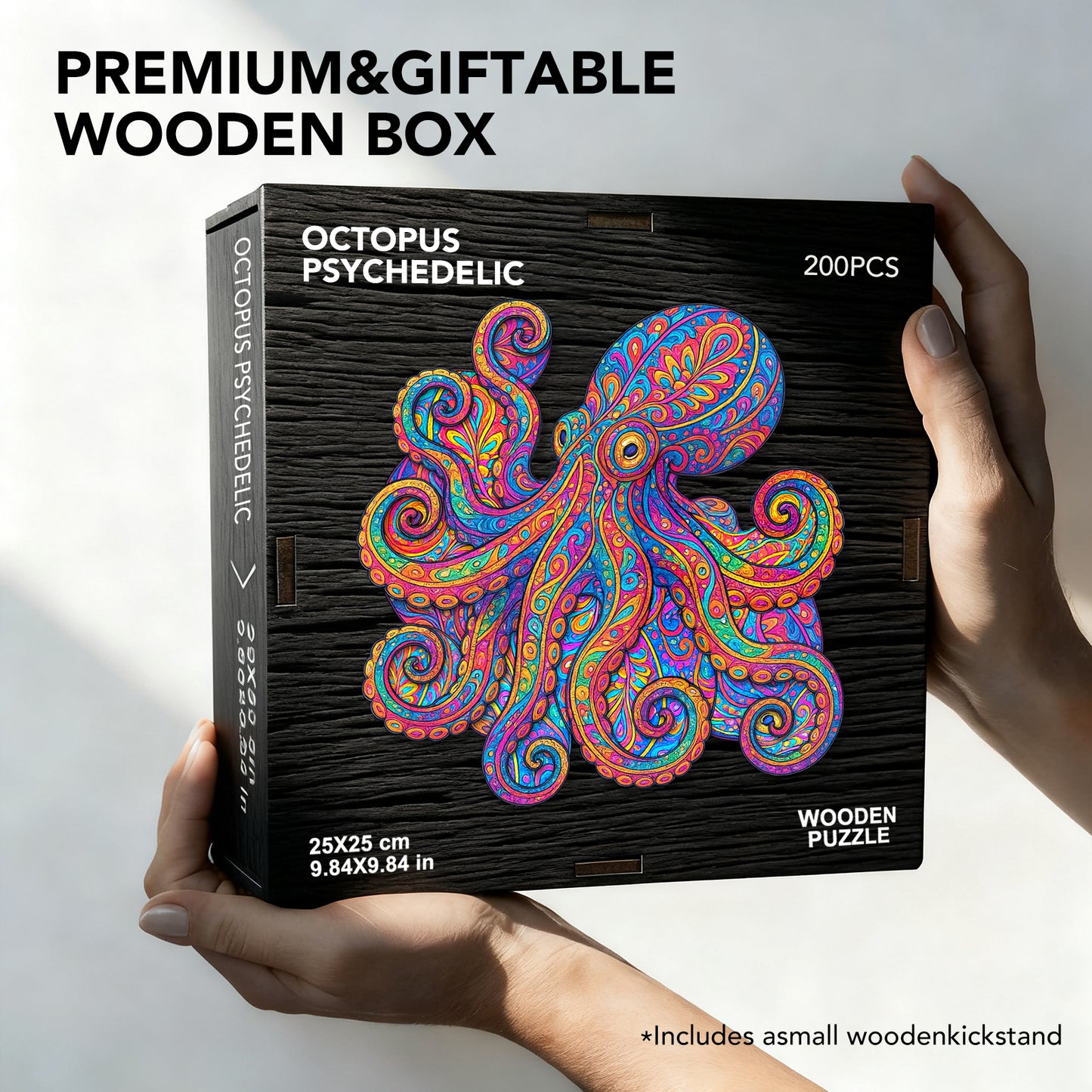 Psychedelic Octopus Wooden Jigsaw Puzzle