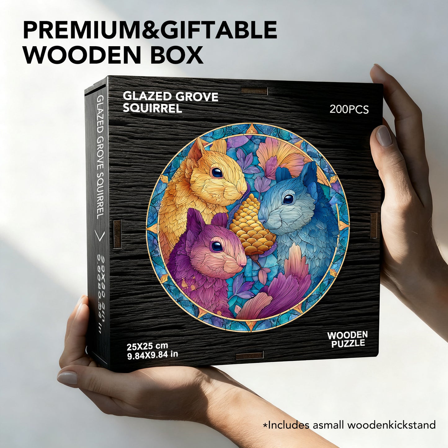 Glazed Grove Squirrel Wooden Jigsaw Puzzle