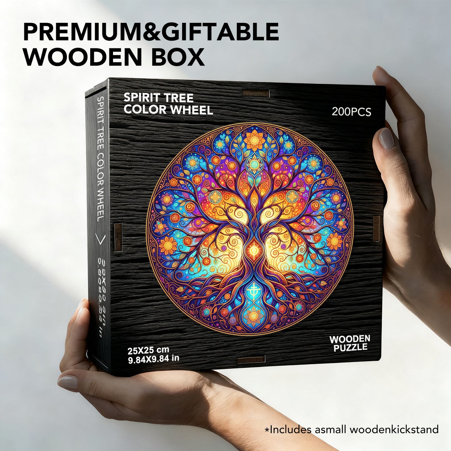 Spirit Tree Color Wheel Wooden Jigsaw Puzzle