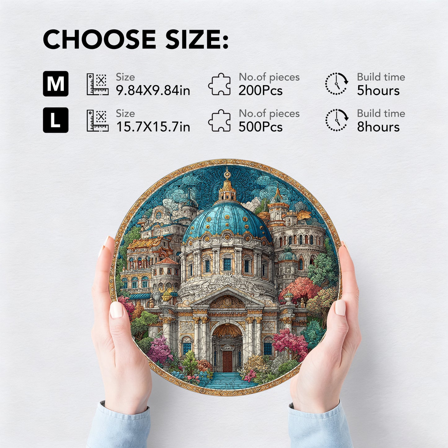 Fantasy Dome City Wooden Jigsaw Puzzle