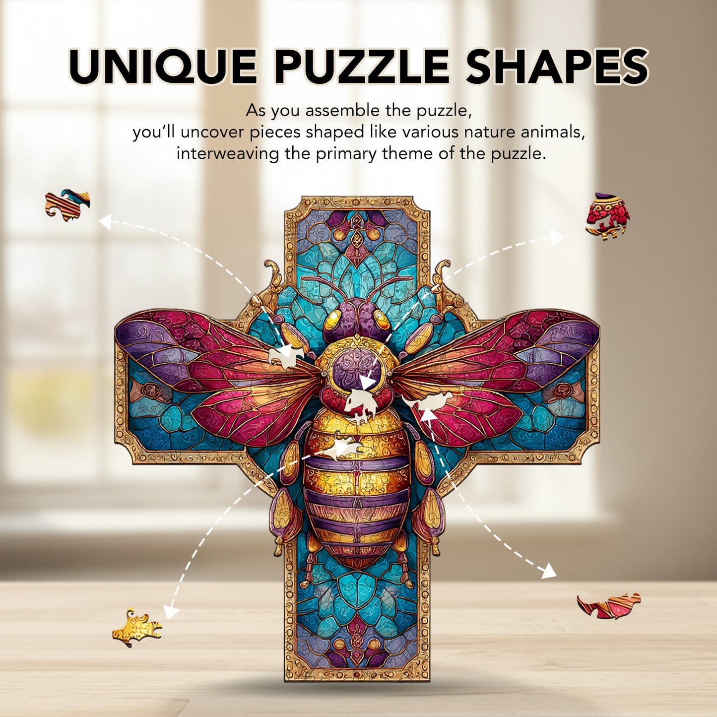 Beepaintings Wooden Jigsaw Puzzle
