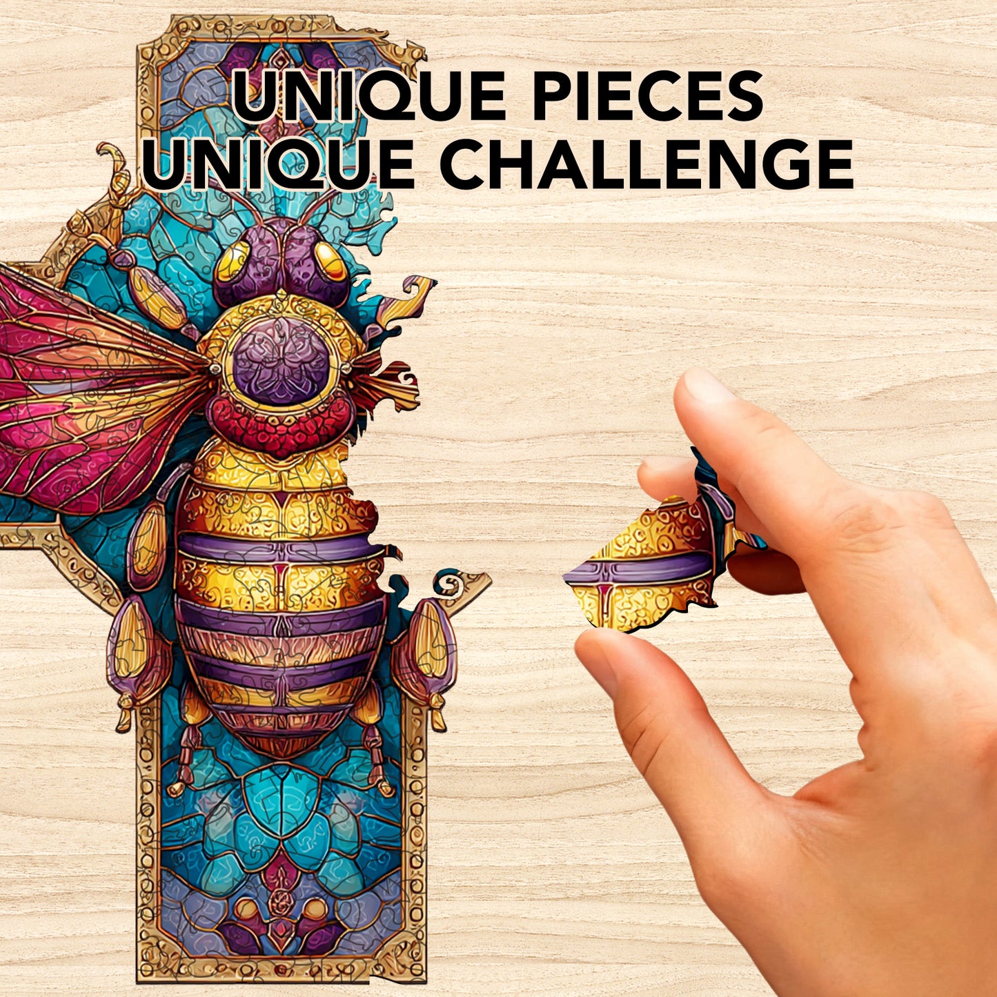 Beepaintings Wooden Jigsaw Puzzle