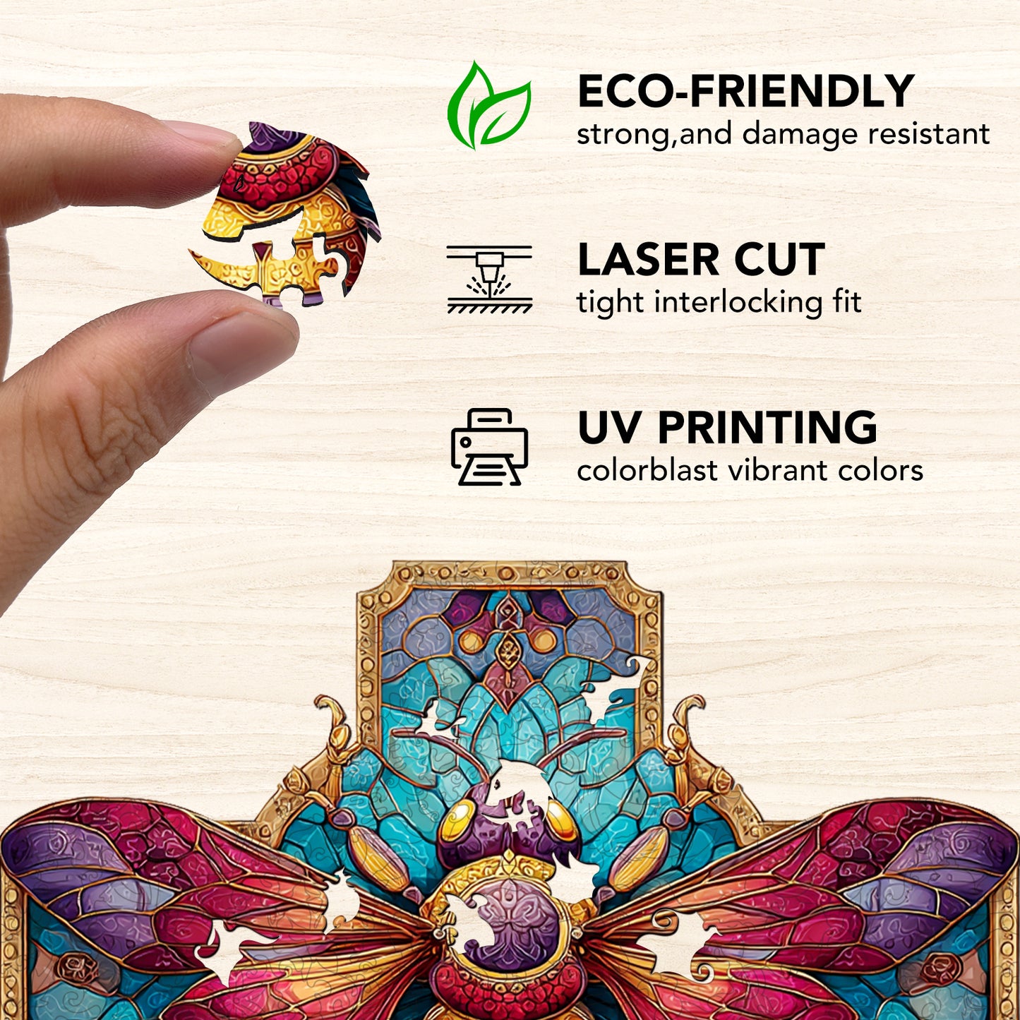 Beepaintings Wooden Jigsaw Puzzle