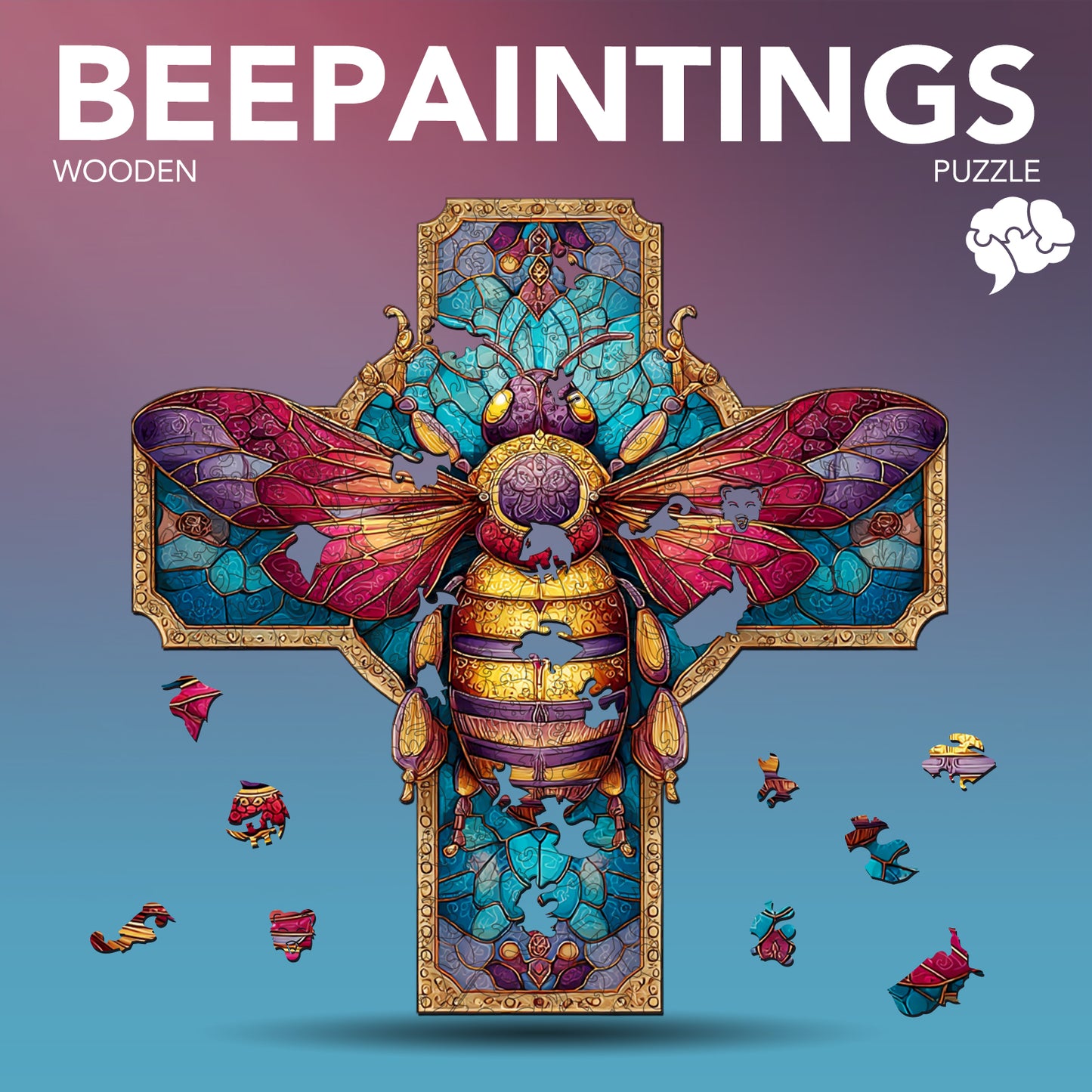 Beepaintings Wooden Jigsaw Puzzle